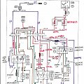 Schemat elektryczny Renault 19 sterowanie szybami