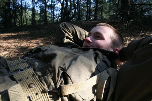 Trening dla Grup Rekonstrukcji Historycznych na poligonie w Toruniu z udziałem 82nd Airborne Division "PARAGLITE" w dniach 23-25 marca 2007 roku.