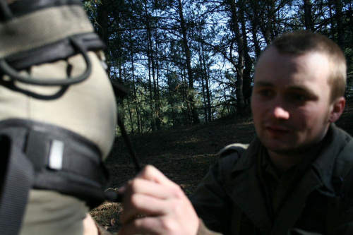 Trening dla Grup Rekonstrukcji Historycznych na poligonie w Toruniu z udziałem 82nd Airborne Division "PARAGLITE" w dniach 23-25 marca 2007 roku.