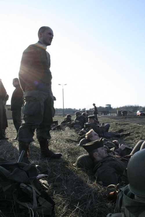 Trening dla Grup Rekonstrukcji Historycznych na poligonie w Toruniu z udziałem 82nd Airborne Division "PARAGLITE" w dniach 23-25 marca 2007 roku.