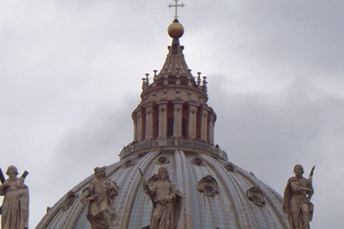 Turyści na kopule watykańskiej,,,widok z kopuły jest niesamowity #watykan
