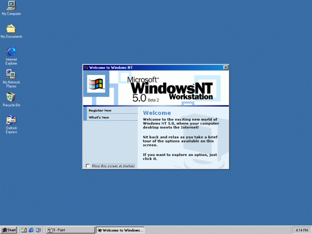 Windows NT 5.0 Workstation build 1877