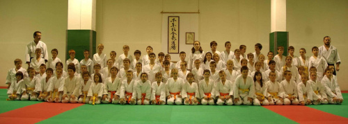Zdjęcie z egzaminu dzieci (Wrocławska Sekcja Aikido)