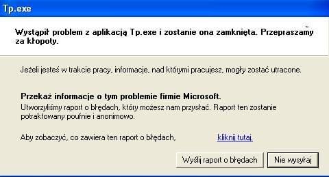 błąd