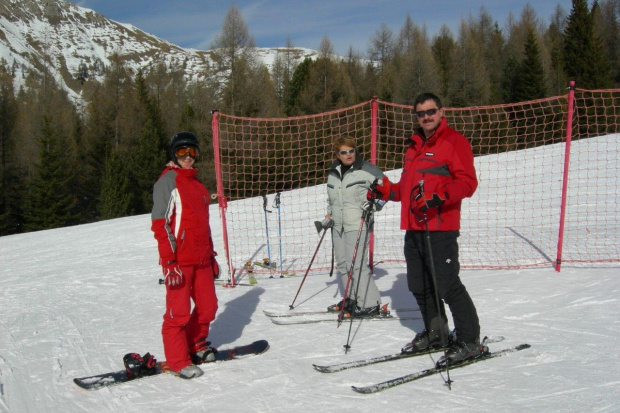 Ferie w Dolomitach #zima #góry #Alpy #snowboard