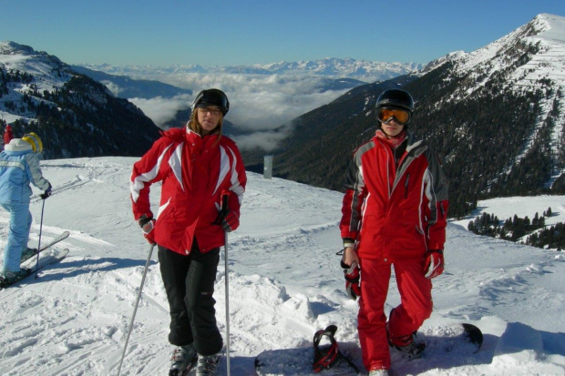 Ferie w Dolomitach #zima #góry #Alpy #snowboard