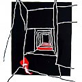 linoryt #grafika #linoryt #korytarz #stopa #wędrówka