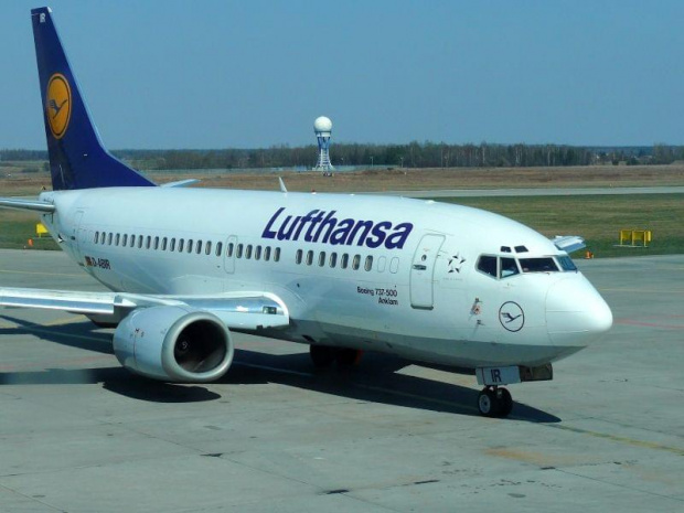 Boeing 737-500 (Lufthansa) #lufthansa #samolot #beoing #katowice #pyrzowice #EPKT