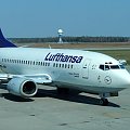 Boeing 737-500 (Lufthansa) #lufthansa #samolot #beoing #katowice #pyrzowice #EPKT
