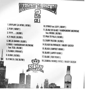 PLNY Mixtape Tede & Dj Macu Wypijmy Za Blendy II Track List CD 1