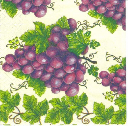 41) Winogrona (mała serwetka!)