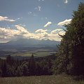 Tatry z przełęczy Szopka (Bogu Chwała) przed Trzema Koronami