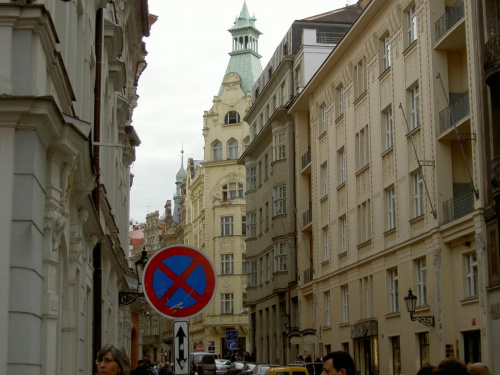 Droga w stronę żydowskiej dzielnicy Josefov #Praga