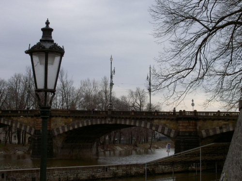 Jeden z mostów na Wełtawie #Praga