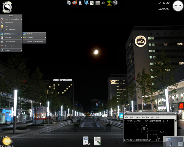 Arch Linux + Enlightenment17