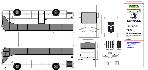 #KomunikacjaMiejska #rysunek #model #autobus #paperbus #Autosan