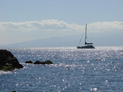 żaglówka ( a w tle wyspa Gomera)