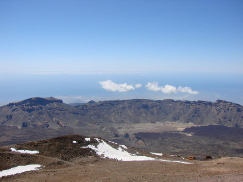 widok z tarasu widokowego na Teide