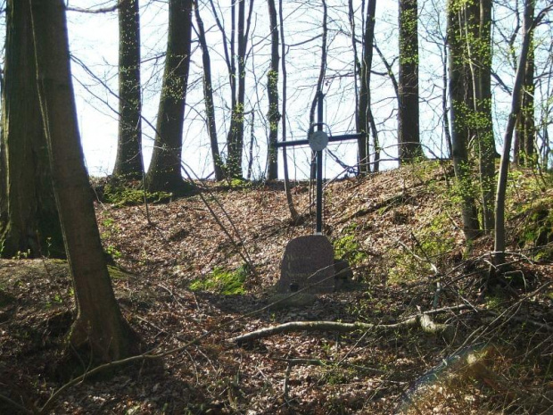Wąwóz Zadole - pomnik poległego partyzanta #LasStocki #Zadole #pomnik #grób