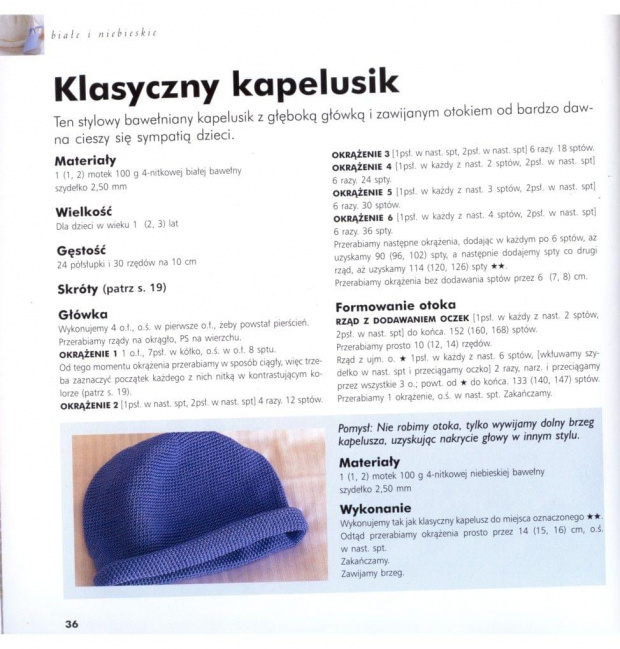 Klasyczny kapelusik-a