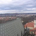 Zdjęcie kolegi- widok z jednej z wież katedry św. Wita #Praga