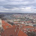 Zdjęcie kolegi- widok z jednej z wież katedry św. Wita #Praga