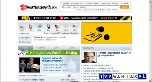 EURO 2012 w Polsce i na Ukrainie! Portale internetowe tego dnia.