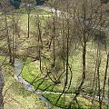 Widok na dolinę Sąspowską z punktu widokowego