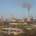 Huta Katowice - widok z górki Gołonowskiej #HutaKatowice #DąbrowaGórnicza