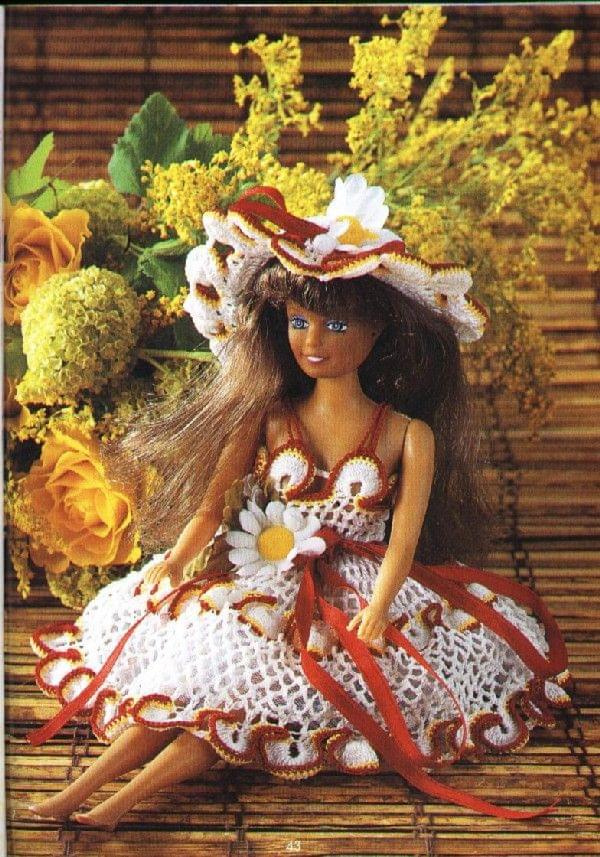 #szydełko #ubranka #lalka #Barbie