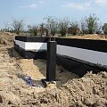 tył domu, przygotowanie miejsca pod taras