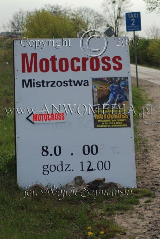 MOTOCROSS MISTRZOSTWA EUROPY w kl.. 125 J. Open Gdańsk 29.04.2007r.
www.ANWOMEDIA.pl
