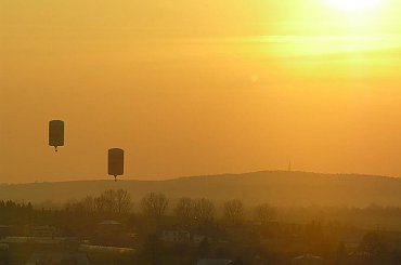 #ZachódSłońca #balony #niebo