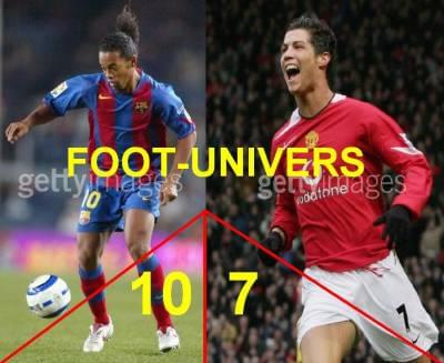 moje dzieło.... Ronaldinho and Cristiano Ronaldo :D #CristianoRonaldo #Ronaldinho #Barcelona #ManchesterUnited