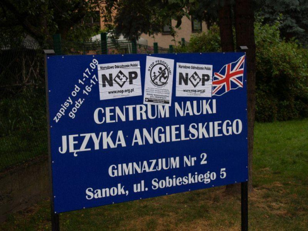 15.07.2006 - akcja plakatowa NOP Sanok