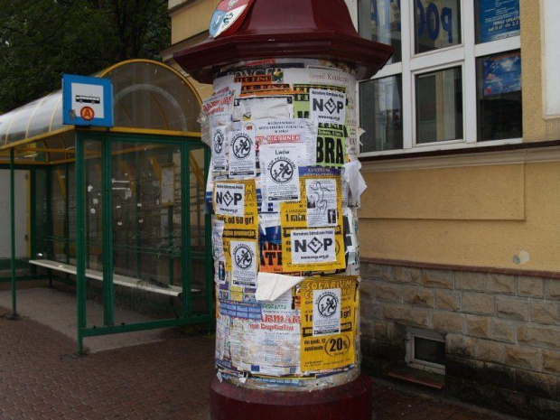 15.07.2006 - akcja plakatowa NOP Sanok