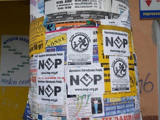 15.07.2006 - akcja plakatowa NOP Sanok