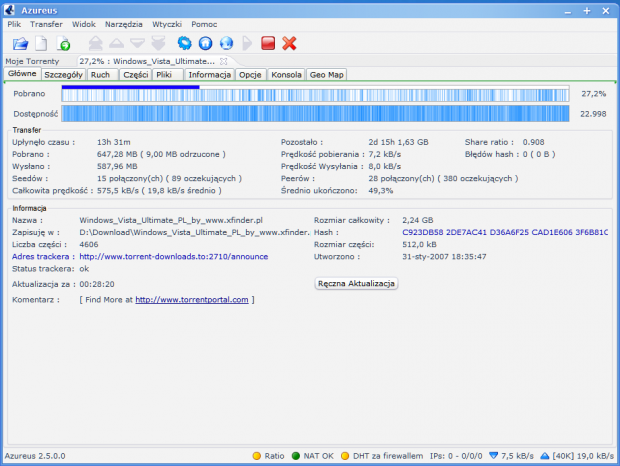 Azureus- do tutoriala