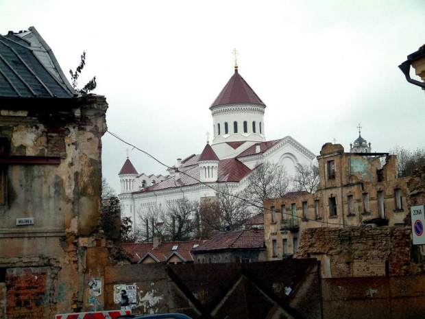 widok na stare miasto z ul.Młyńskiej na Zarzeczu