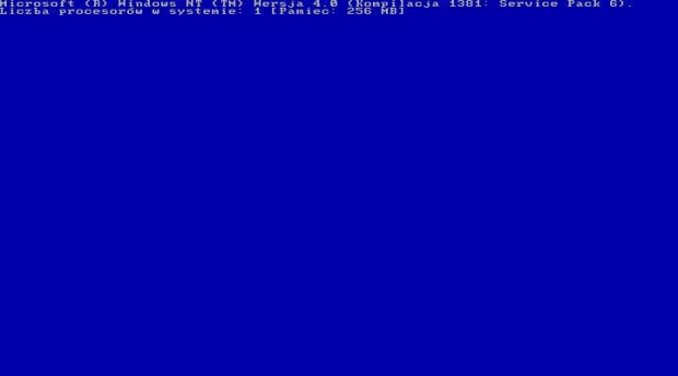 Windows NT 4.0 Workstation EN + SP6a PL - Booting