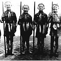 od lewej Andrzej Andrzejewski, Rajmund Andrzejewski, Tadziu Wojcieszyński, Krzysztof Andrzejewski, Geniu Wilda, Bobciu Andrzejewski