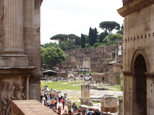 Zabytki starożytnego Rzymu. Forum Romanum.