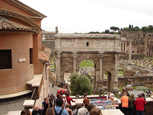 Zabytki starożytnego Rzymu. Forum Romanum.