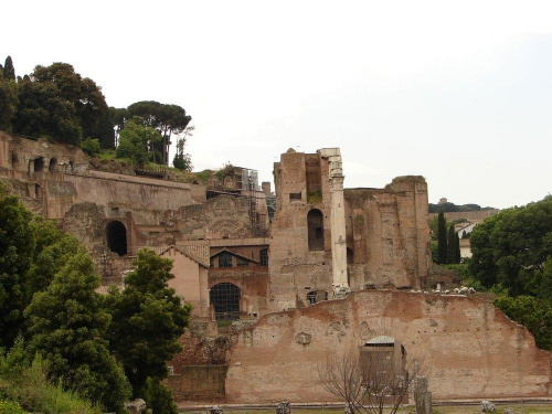 Zabytki starożytnego Rzymu. Forum Romanum.