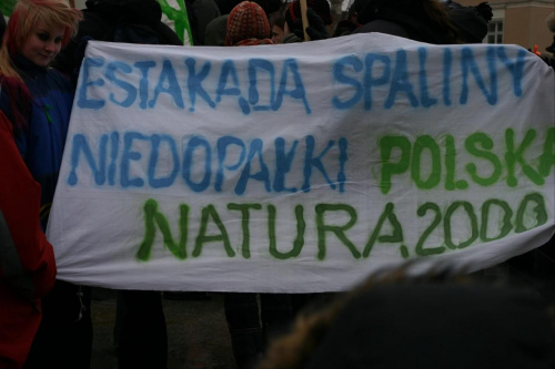 Warszawa 25.02.2007 - Plac Zamkowy #Rospuda