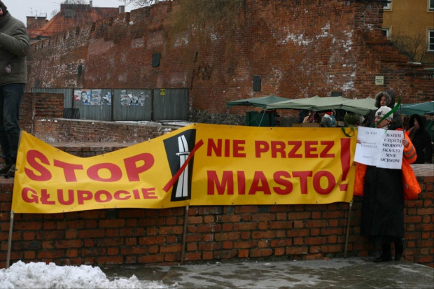 Warszawa 25.02.2007 - Plac Zamkowy #Rospuda