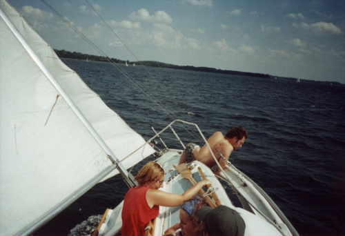 Mazury 2001 - przechyły :)