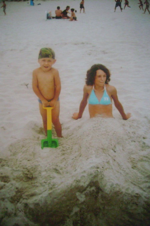 Dźwirzyno nad Bałtykiem - wakacje 2006 - Ja i mój brat