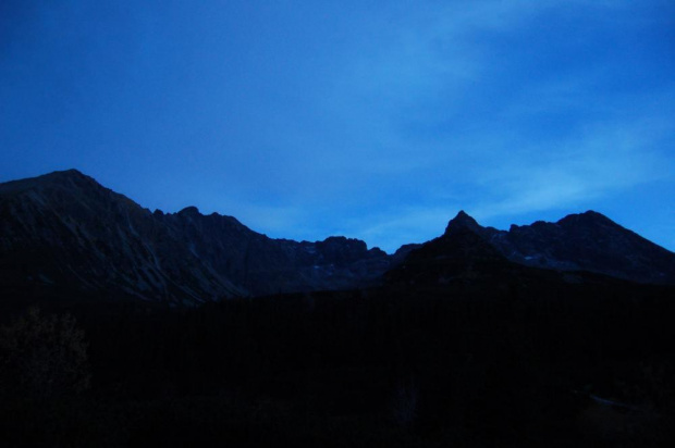 październikowa noc w Tatrach #góry #tatry #noc #niebo