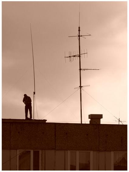 on the roof of B-stok